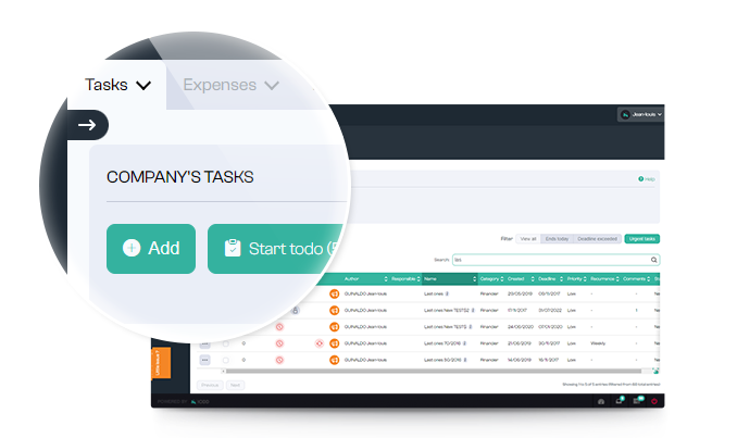 Task manager with IODD